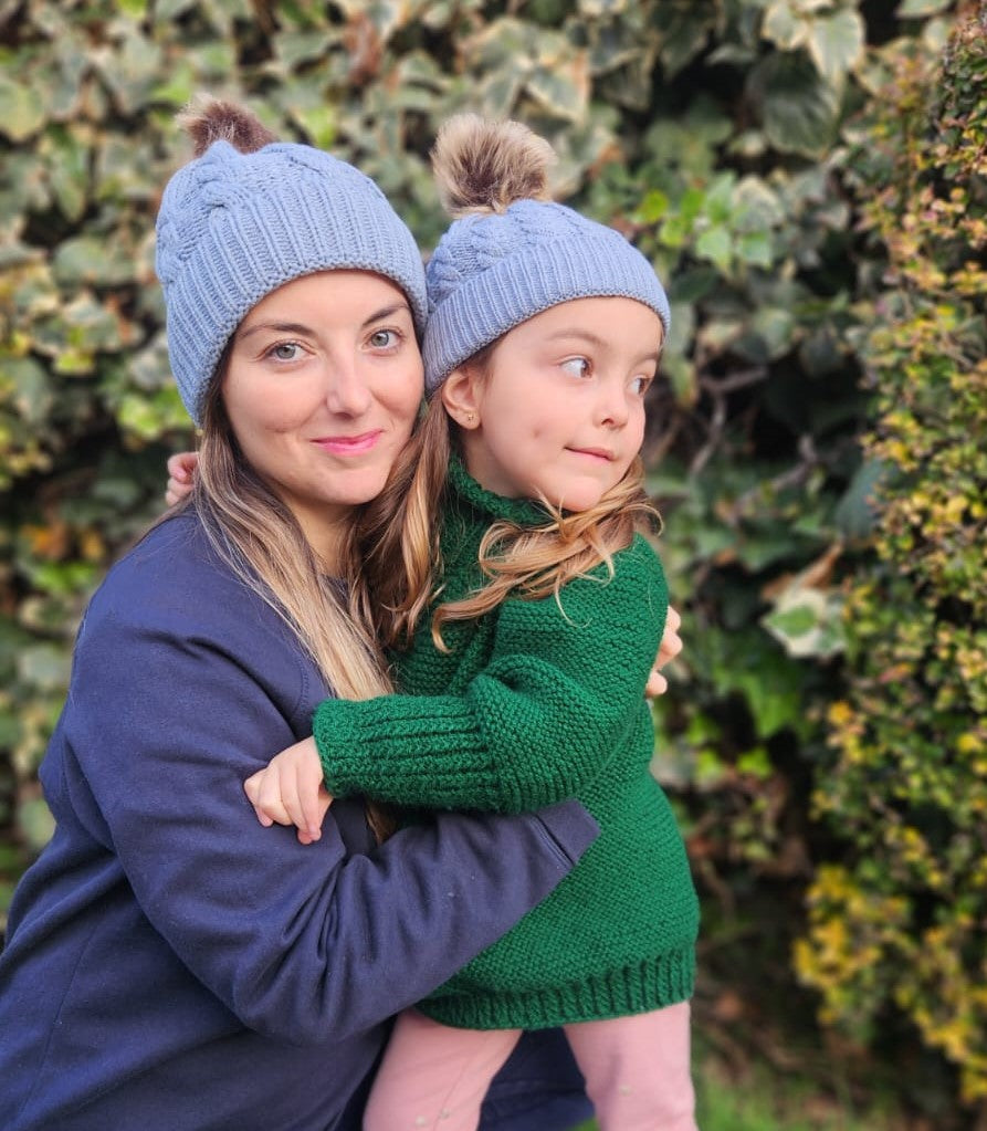 ThisGorra Pack Invierno Mamá e Hija/o - Gris