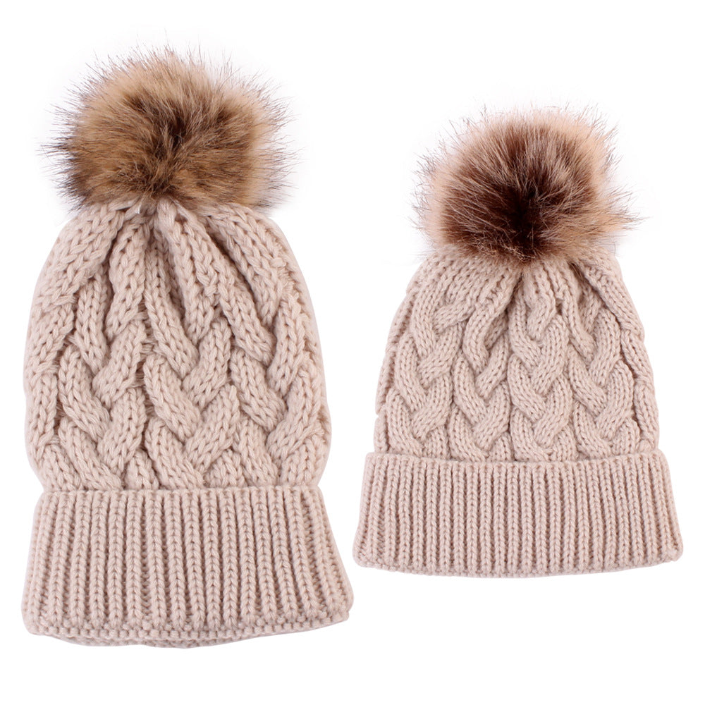 ThisGorra Pack Invierno Mamá e Hija/o - Camel