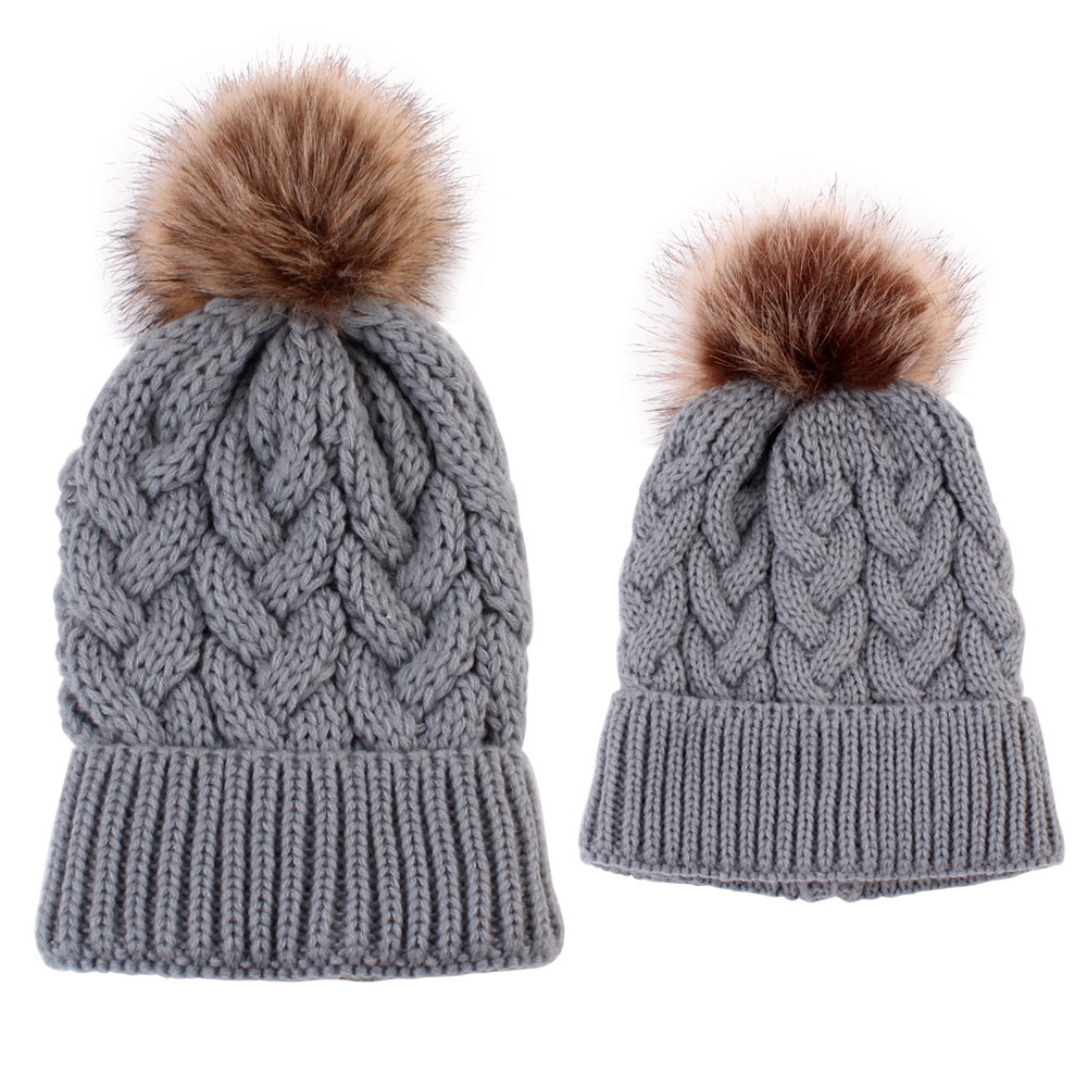 ThisGorra Pack Invierno Mamá e Hija/o - Gris
