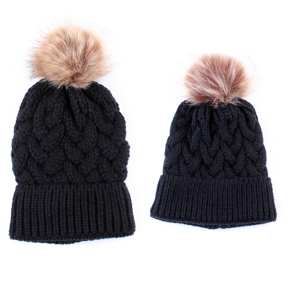 ThisGorra Pack Invierno Mamá e Hija/o - Negro
