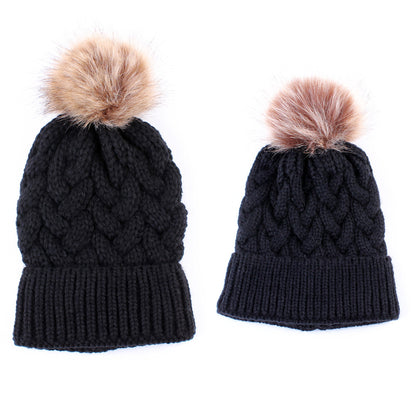 ThisGorra Pack Invierno Mamá e  Hija/o - Negro